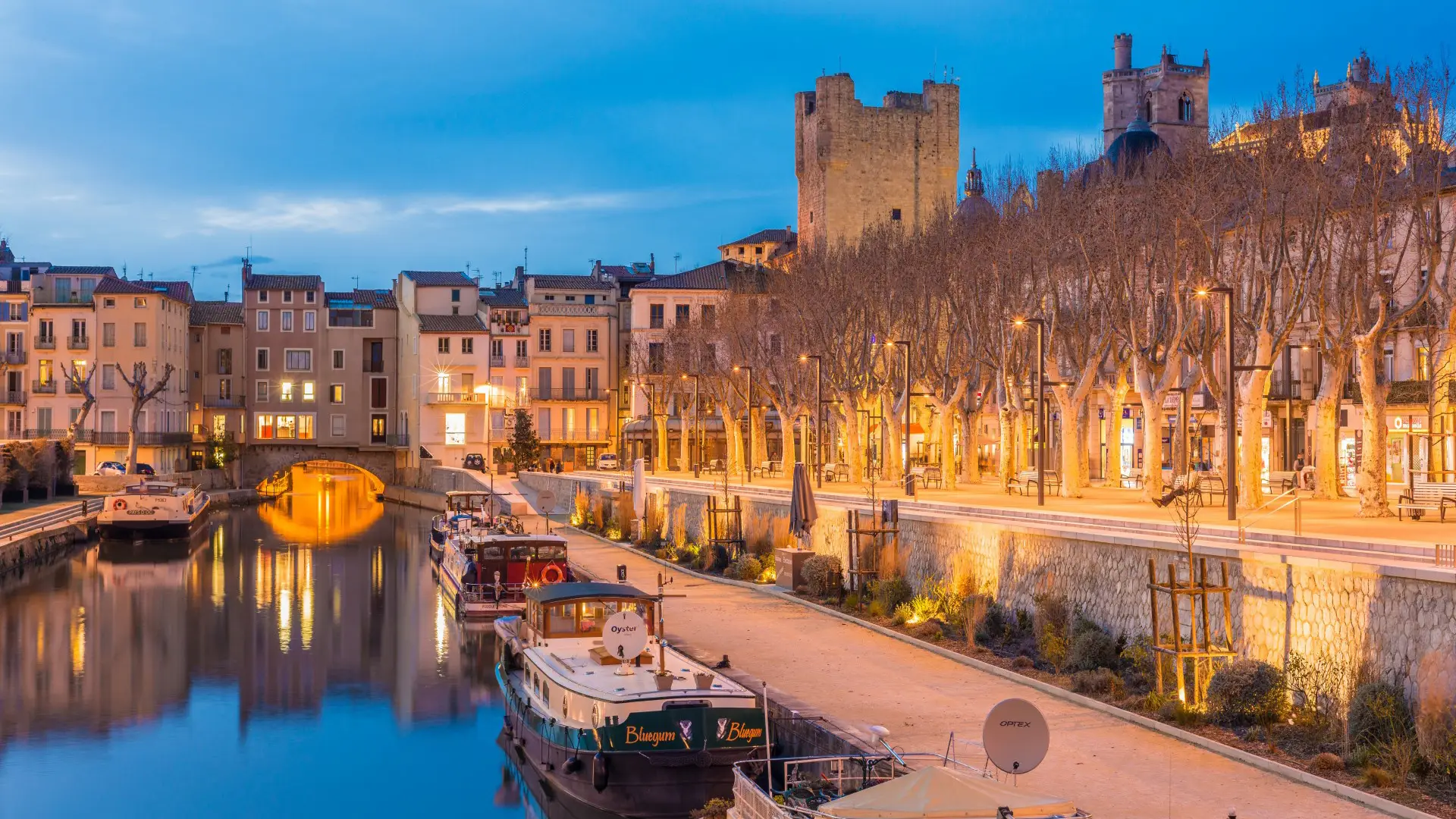 Canal de la Robine au cœur de Narbonne